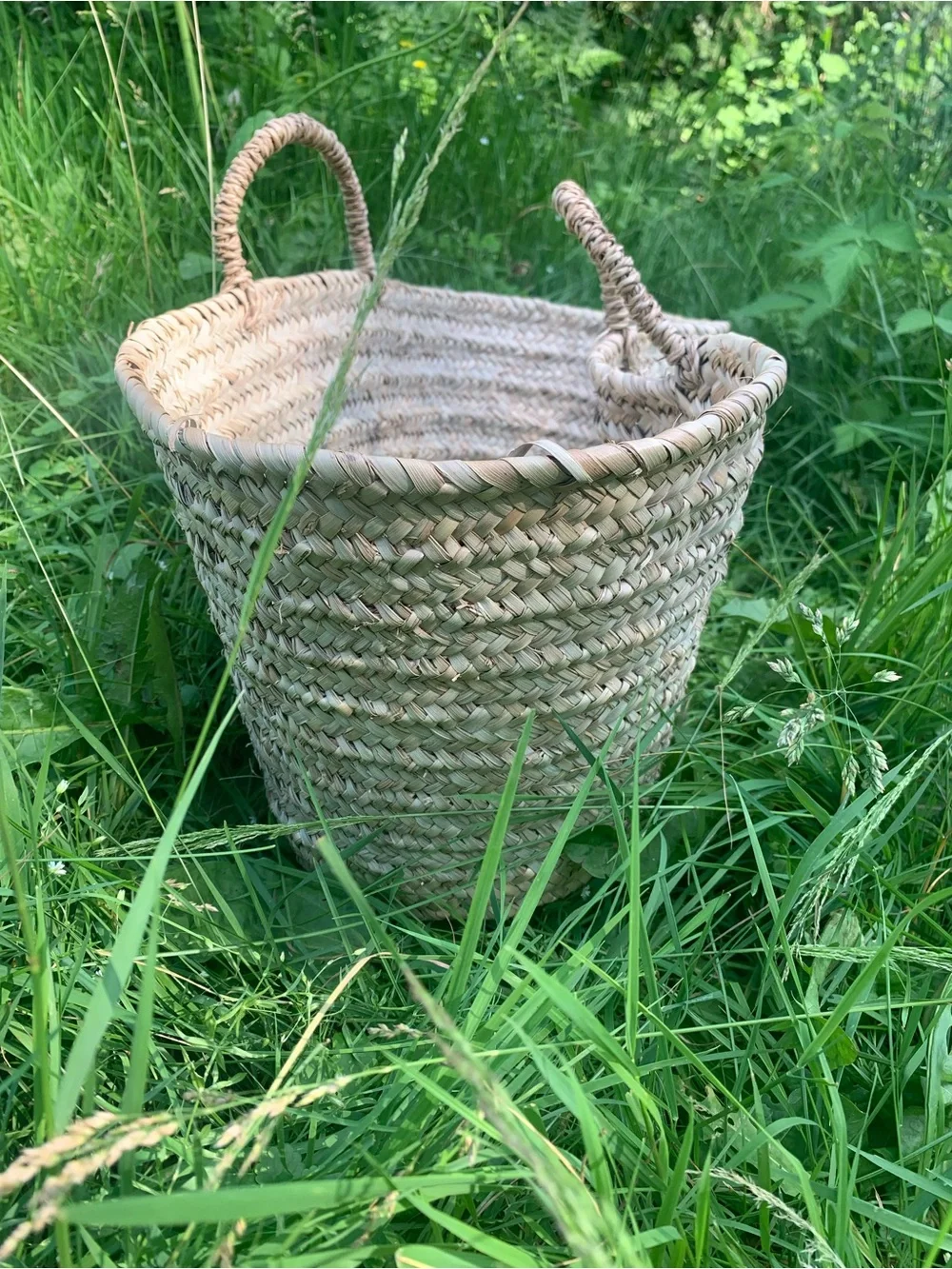 New picnic basket bag handmade beach basket - Picture 6 of 10